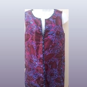 J.CREW sz 4 midnight floral shift dress